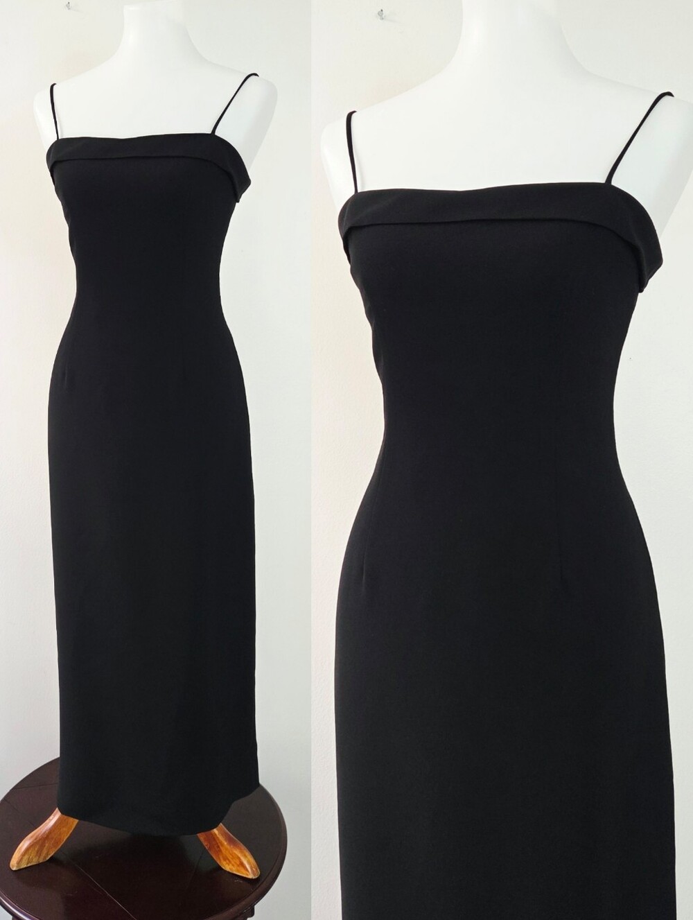 Vintage Deadstock Harold's 80s Strappy Midi Sheath Dress Size 4